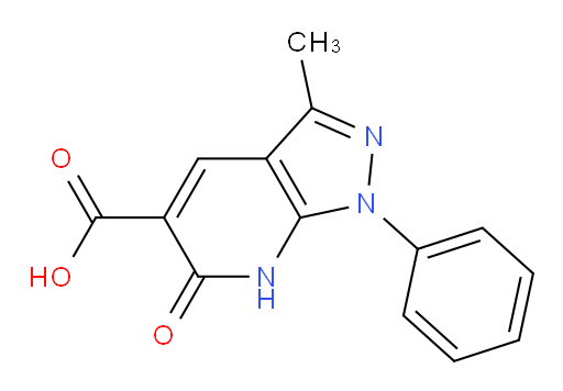 3-methyl-6-oxo-1-phenyl-1H,6H,7H-pyrazolo[3,4-b]pyridine-5-carboxylic acid
