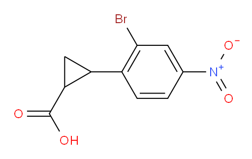 2-(2-bromo-4-nitrophenyl)cyclopropane-1-carboxylic acid