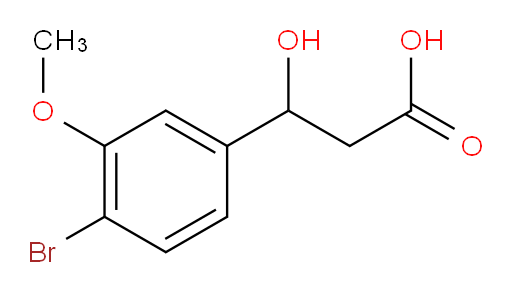 3-(4-bromo-3-methoxyphenyl)-3-hydroxypropanoic acid