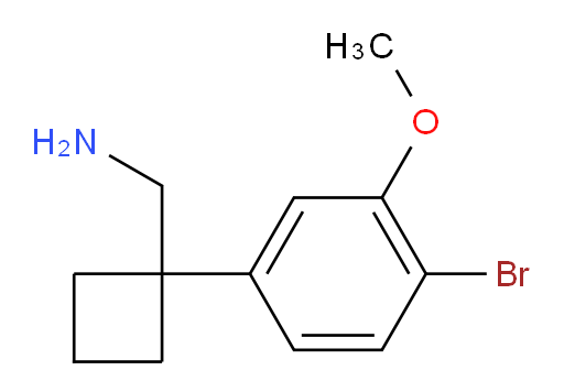 [1-(4-bromo-3-methoxyphenyl)cyclobutyl]methanamine