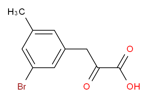 3-(3-bromo-5-methylphenyl)-2-oxopropanoic acid
