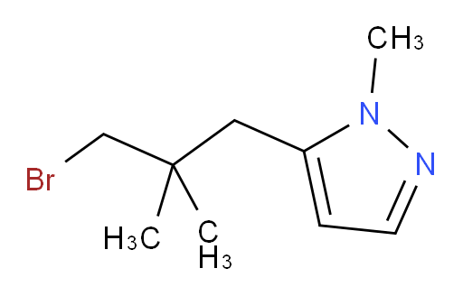 5-(3-bromo-2,2-dimethylpropyl)-1-methyl-1H-pyrazole
