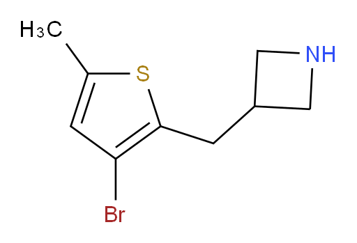 3-[(3-bromo-5-methylthiophen-2-yl)methyl]azetidine