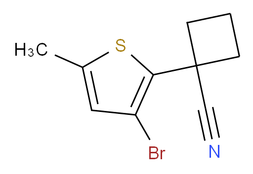 1-(3-bromo-5-methylthiophen-2-yl)cyclobutane-1-carbonitrile