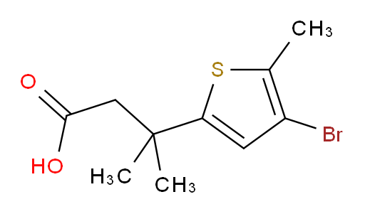 3-(4-bromo-5-methylthiophen-2-yl)-3-methylbutanoic acid
