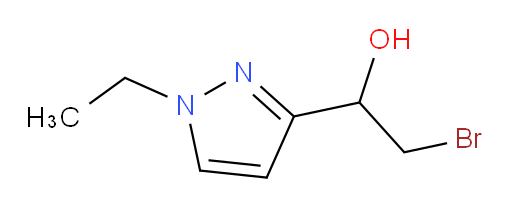 2-bromo-1-(1-ethyl-1H-pyrazol-3-yl)ethan-1-ol