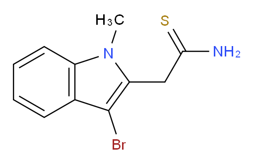 2-(3-bromo-1-methyl-1H-indol-2-yl)ethanethioamide