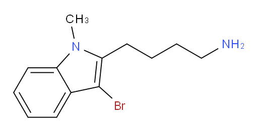 4-(3-bromo-1-methyl-1H-indol-2-yl)butan-1-amine