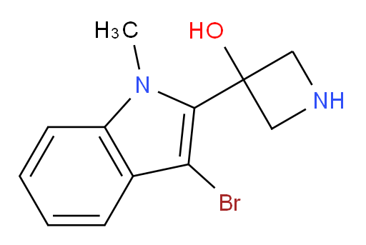 3-(3-bromo-1-methyl-1H-indol-2-yl)azetidin-3-ol