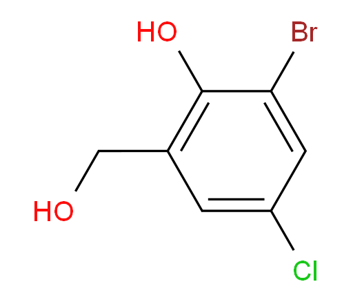 2-bromo-4-chloro-6-(hydroxymethyl)phenol