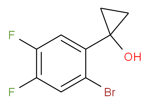 1-(2-bromo-4,5-difluorophenyl)cyclopropan-1-ol