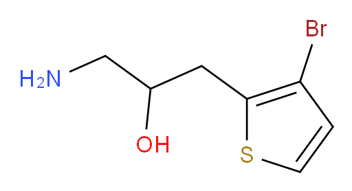 1-amino-3-(3-bromothiophen-2-yl)propan-2-ol