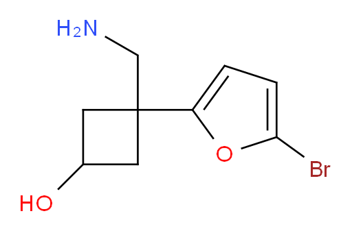 3-(aminomethyl)-3-(5-bromofuran-2-yl)cyclobutan-1-ol