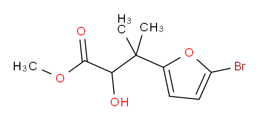 methyl 3-(5-bromofuran-2-yl)-2-hydroxy-3-methylbutanoate