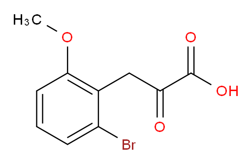 3-(2-bromo-6-methoxyphenyl)-2-oxopropanoic acid