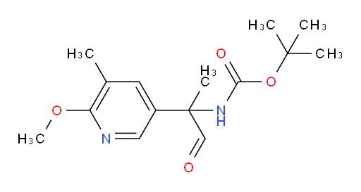 tert-butyl N-[2-(6-methoxy-5-methylpyridin-3-yl)-1-oxopropan-2-yl]carbamate