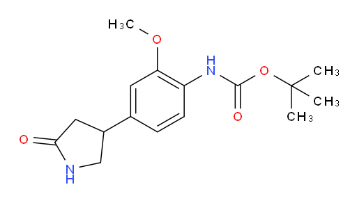 tert-butyl N-[2-methoxy-4-(5-oxopyrrolidin-3-yl)phenyl]carbamate