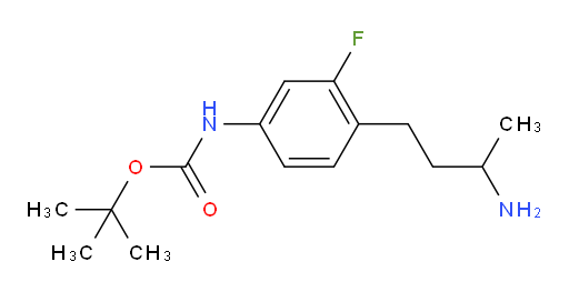 tert-butyl N-[4-(3-aminobutyl)-3-fluorophenyl]carbamate