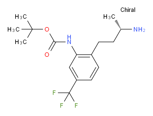 tert-butyl N-{2-[(3S)-3-aminobutyl]-5-(trifluoromethyl)phenyl}carbamate