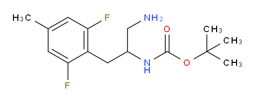 tert-butyl N-[1-amino-3-(2,6-difluoro-4-methylphenyl)propan-2-yl]carbamate