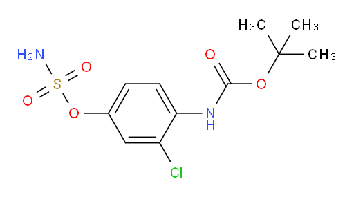 tert-butyl N-[2-chloro-4-(sulfamoyloxy)phenyl]carbamate