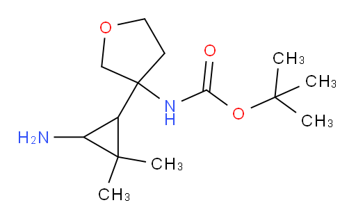 tert-butyl N-[3-(3-amino-2,2-dimethylcyclopropyl)oxolan-3-yl]carbamate