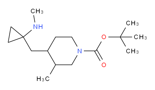 tert-butyl 3-methyl-4-{[1-(methylamino)cyclopropyl]methyl}piperidine-1-carboxylate