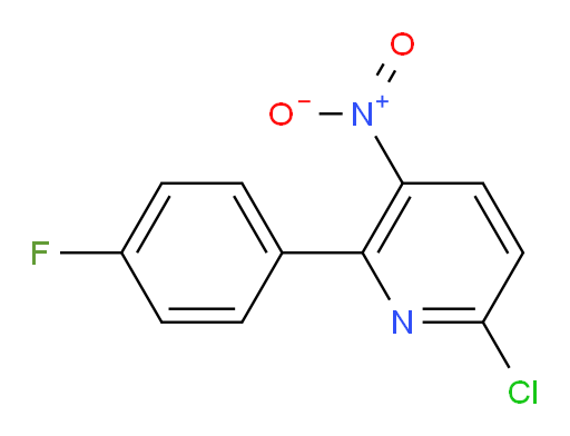 6-chloro-2-(4-fluorophenyl)-3-nitropyridine