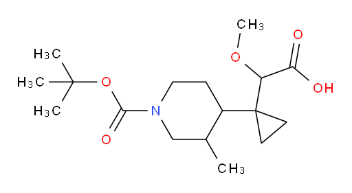2-(1-{1-[(tert-butoxy)carbonyl]-3-methylpiperidin-4-yl}cyclopropyl)-2-methoxyacetic acid