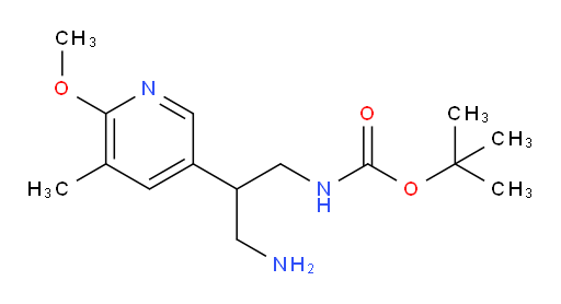tert-butyl N-[3-amino-2-(6-methoxy-5-methylpyridin-3-yl)propyl]carbamate