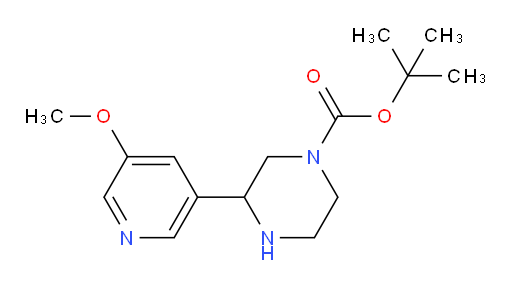 tert-butyl 3-(5-methoxypyridin-3-yl)piperazine-1-carboxylate