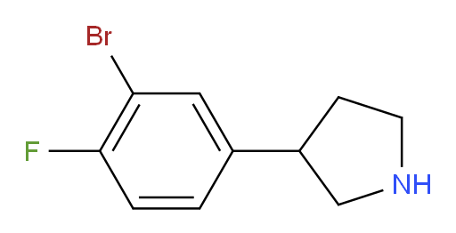 3-(3-bromo-4-fluorophenyl)pyrrolidine