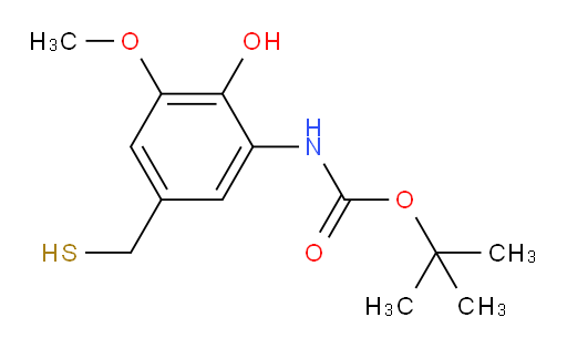 tert-butyl N-[2-hydroxy-3-methoxy-5-(sulfanylmethyl)phenyl]carbamate