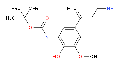 tert-butyl N-[5-(4-aminobut-1-en-2-yl)-2-hydroxy-3-methoxyphenyl]carbamate