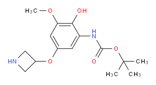 tert-butyl N-[5-(azetidin-3-yloxy)-2-hydroxy-3-methoxyphenyl]carbamate