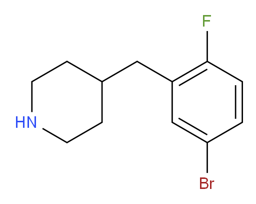 4-[(5-bromo-2-fluorophenyl)methyl]piperidine
