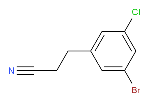 3-(3-bromo-5-chlorophenyl)propanenitrile