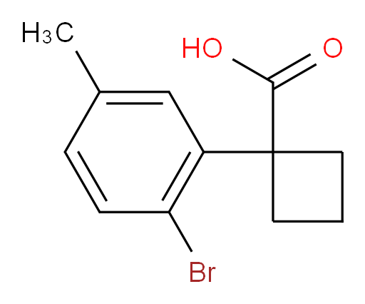1-(2-bromo-5-methylphenyl)cyclobutane-1-carboxylic acid