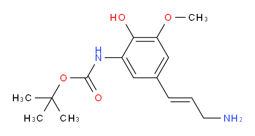 tert-butyl N-[5-(3-aminoprop-1-en-1-yl)-2-hydroxy-3-methoxyphenyl]carbamate
