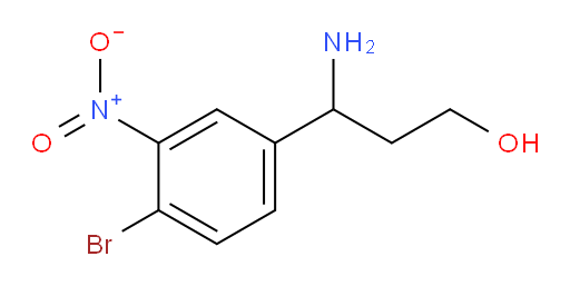 3-amino-3-(4-bromo-3-nitrophenyl)propan-1-ol