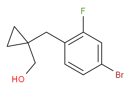 {1-[(4-bromo-2-fluorophenyl)methyl]cyclopropyl}methanol