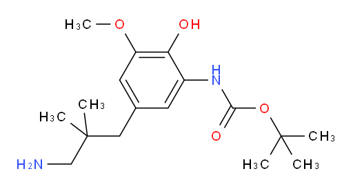 tert-butyl N-[5-(3-amino-2,2-dimethylpropyl)-2-hydroxy-3-methoxyphenyl]carbamate