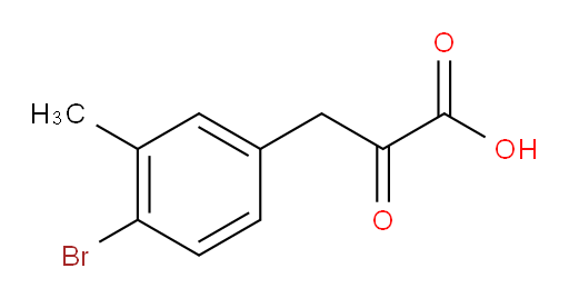 3-(4-bromo-3-methylphenyl)-2-oxopropanoic acid