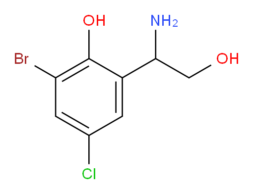 2-(1-amino-2-hydroxyethyl)-6-bromo-4-chlorophenol