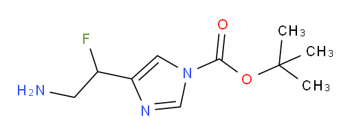 tert-butyl 4-(2-amino-1-fluoroethyl)-1H-imidazole-1-carboxylate