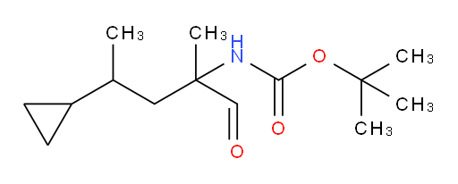tert-butyl N-(4-cyclopropyl-2-methyl-1-oxopentan-2-yl)carbamate