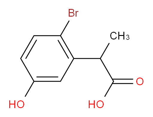 2-(2-bromo-5-hydroxyphenyl)propanoic acid