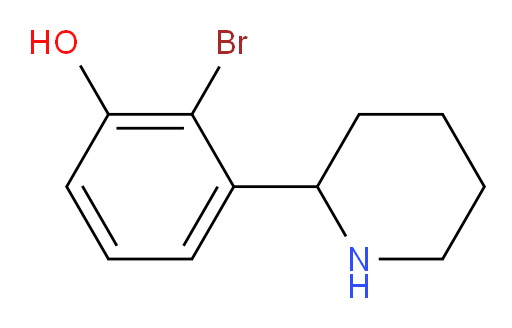 2-bromo-3-(piperidin-2-yl)phenol
