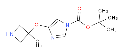 tert-butyl 4-[(3-methylazetidin-3-yl)oxy]-1H-imidazole-1-carboxylate