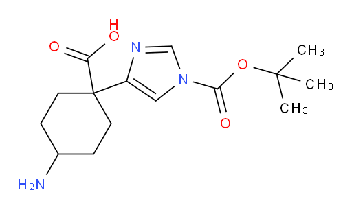 4-amino-1-{1-[(tert-butoxy)carbonyl]-1H-imidazol-4-yl}cyclohexane-1-carboxylic acid
